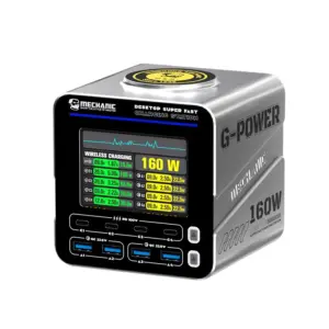 G-POWER 160W GaN Desktop Charger with 8 Ports 15 Sd61026c8ec9e41639eb9df118e7f4e86t