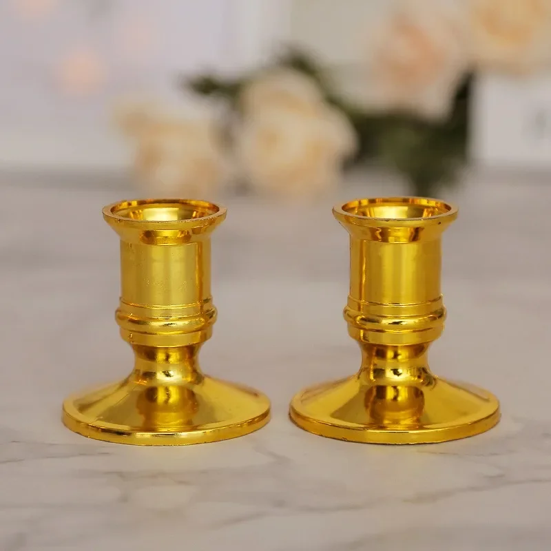 Gold and Silver Candle Holders for Electronic Candles 4 Gold and Silver Candle Holders for Electronic Candles - Image 4