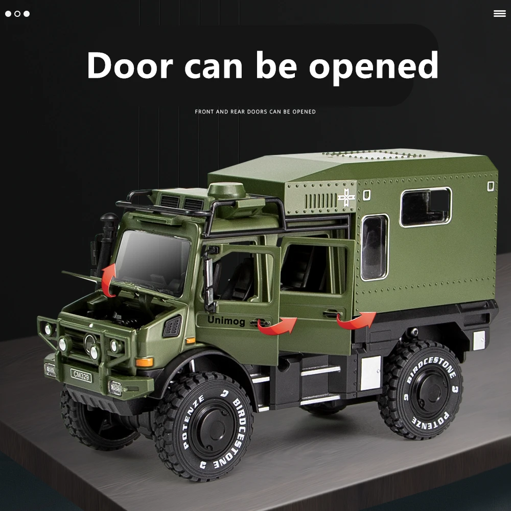 UNIMOG U4000 Off-Road Diecast Model 1:28 Scale 5 UNIMOG U4000 Off-Road Diecast Model 1:28 Scale - Image 5