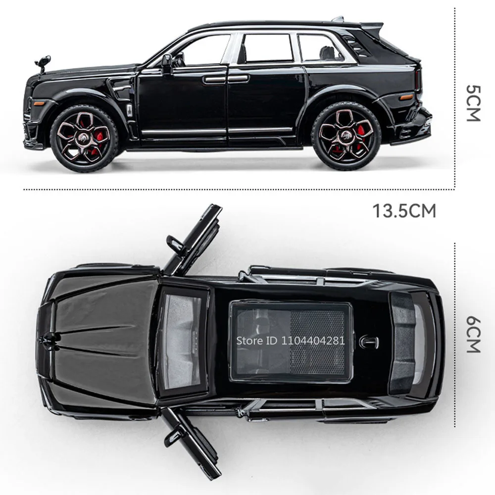 Rolls-Royce Cullinan 1:36 Diecast Model Black 2 Rolls-Royce Cullinan 1:36 Diecast Model Black - Image 2