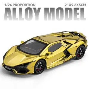 Gold Lamborghini Revuelto Diecast Model 1:24 11 Sd740a4e5772f4512a5144373c5976e2ed