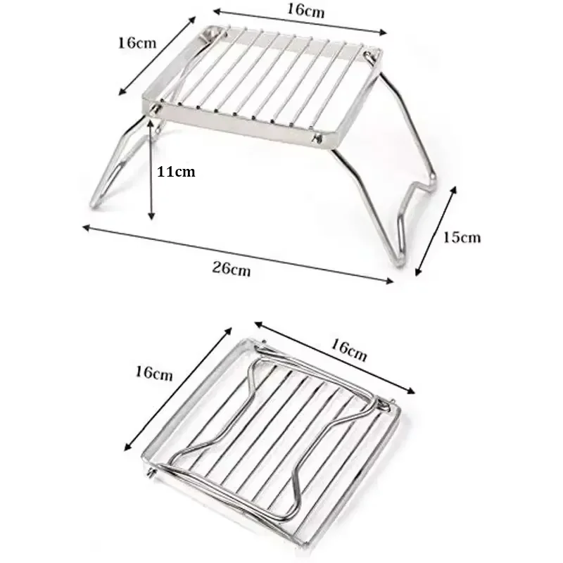 Portable Stainless Steel Barbecue Rack Set 5 Portable Stainless Steel Barbecue Rack Set - Image 5