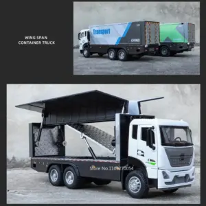 1:32 Scale Alloy Container Truck with Sound 15 Sd7ddb43f85484903a6c6dd552b958d00K