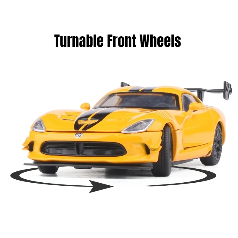 Red Dodge Viper SRT ACR 1:32 Diecast Model 4 Red Dodge Viper SRT ACR 1:32 Diecast Model - Image 4