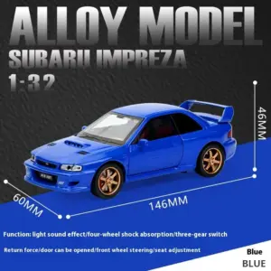 Blue Subaru Impreza WRX STI Model 1:32 Diecast 15 Sd80249ff62c0437ea66bb7807e501052S