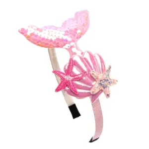 Mermaid Headband for Kids with Sequin Tail 18 Sd8085eebe1344656864a25deb6f9a6e9V