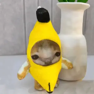 17cm Plush Banana Cat Doll Pendant Keychain 6 Sd82a3a08cba04d4b9a90d7af69a86af8C