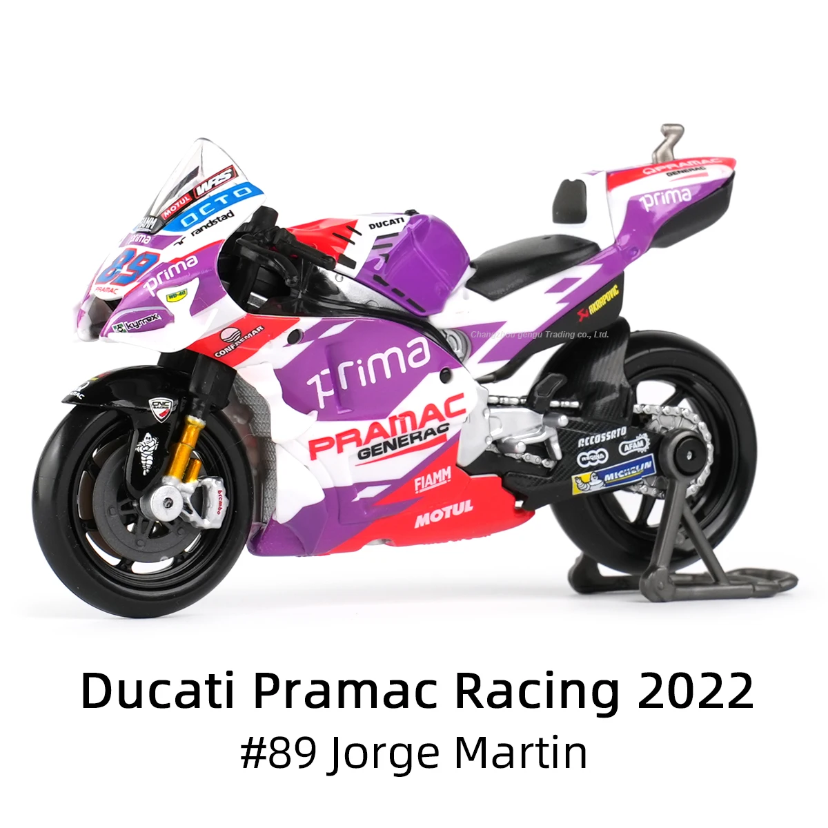 Die-Cast Ducati Pramac Racing Model 2022 8 Die-Cast Ducati Pramac Racing Model 2022 - Image 8