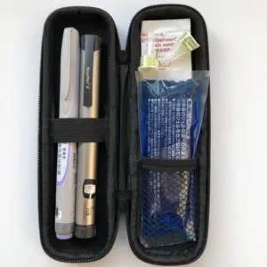 Black EVA Travel Case for Insulin Pens