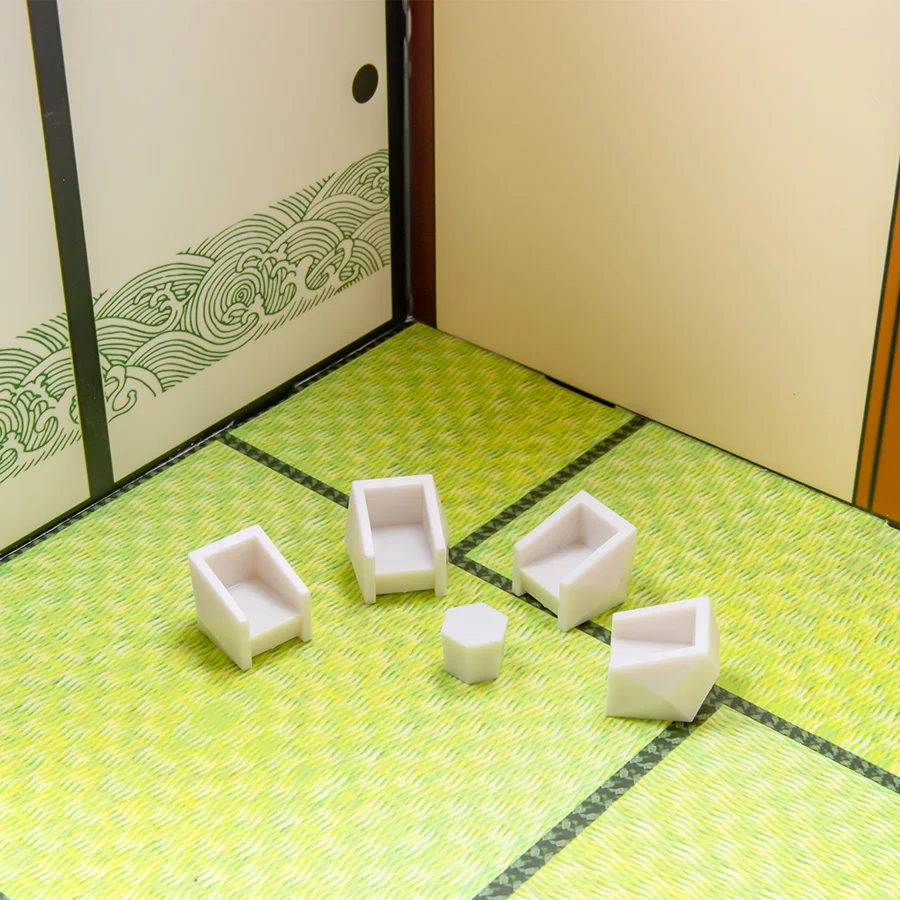 Modern White Miniature Furniture Set for Dioramas 6 Modern White Miniature Furniture Set for Dioramas - Image 6