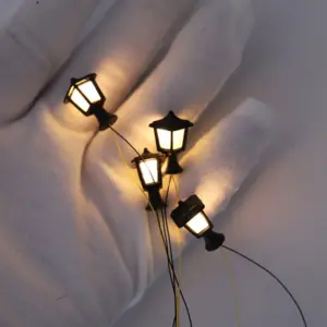 Miniature Vintage Streetlamp LED Set (3, 6, 12 pcs)