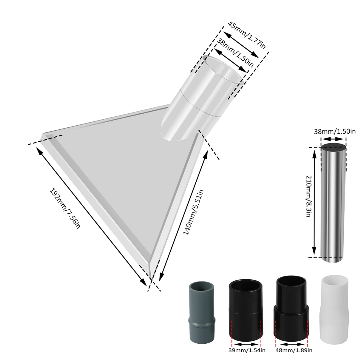 Professional Vacuum Nozzle Kit with Clear Nozzles 9 Professional Vacuum Nozzle Kit with Clear Nozzles - Image 9