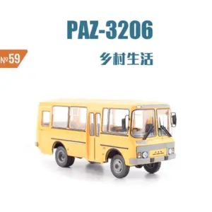 Vibrant Yellow Paz-3206 Model Bus Replica