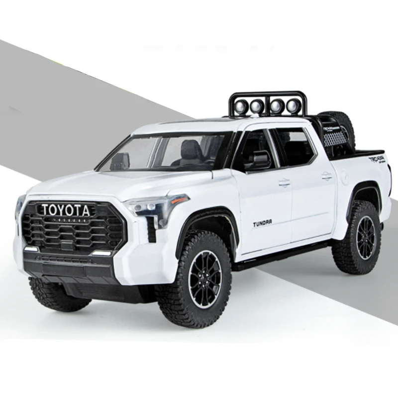 White Toyota Tundra Diecast Model 1:22 Scale 8 White Toyota Tundra Diecast Model 1:22 Scale - Image 8