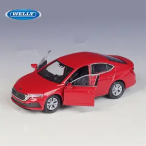 Vibrant Red Welly Skoda Octavia Miniature Model 12 Sda31a8d95818446bbc669f701e5e581bL
