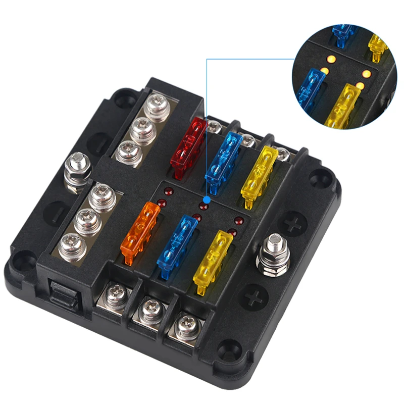 Waterproof 6-Way Automotive Fuse Box 2 Waterproof 6-Way Automotive Fuse Box - Image 2