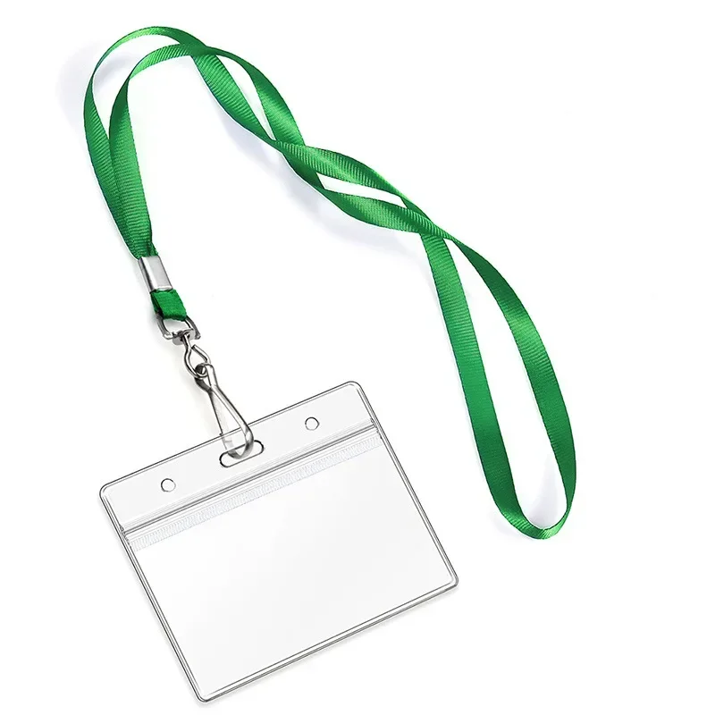 Black PVC ID Lanyards with Badge Holders Set 7 Black PVC ID Lanyards with Badge Holders Set - Image 7