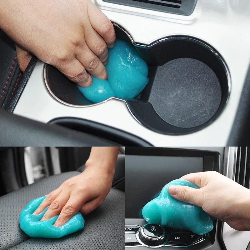 Light Blue Car Cleaning Gel for Dusting 2 Light Blue Car Cleaning Gel for Dusting - Image 2