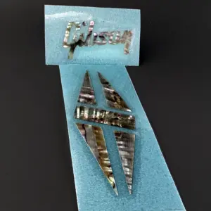 Abalone Guitar Logo Decal for Gibson