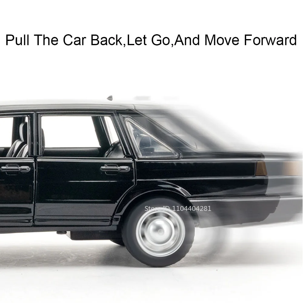 Volkswagen Santana Diecast Model 1:24 Scale Black 4 Volkswagen Santana Diecast Model 1:24 Scale Black - Image 4