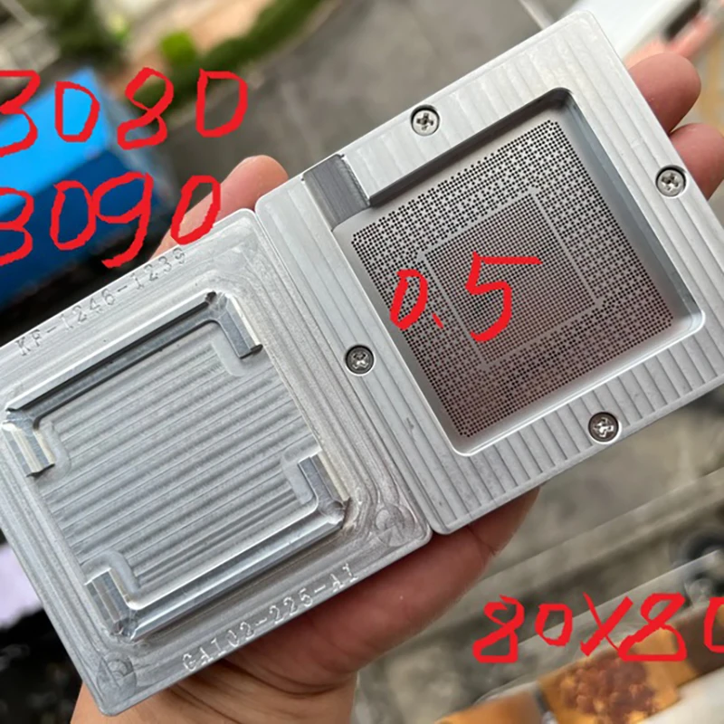 BGA Reballing Stencil Kit for Graphics Cards 10 BGA Reballing Stencil Kit for Graphics Cards - Image 10