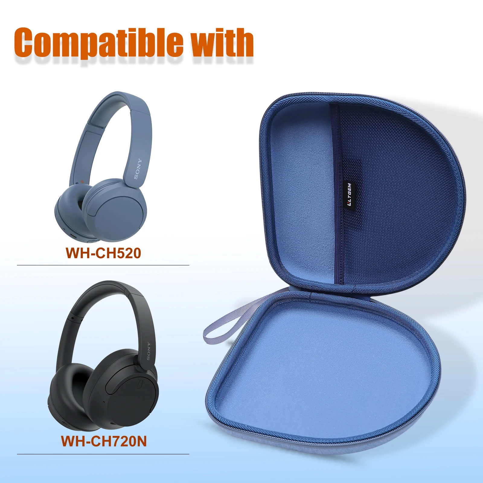 Sony WH-CH720N Custom Protective Carrying Case 5 Sony WH-CH720N Custom Protective Carrying Case - Image 5