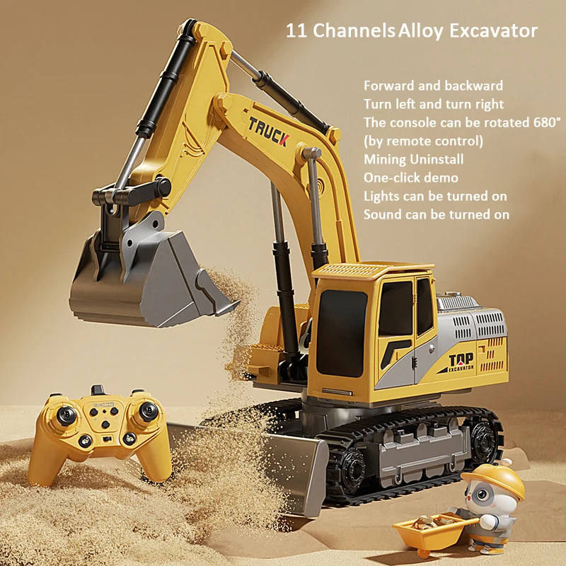 Alloy Remote Control Excavator Toy Car 11 Alloy Remote Control Excavator Toy Car - Image 11