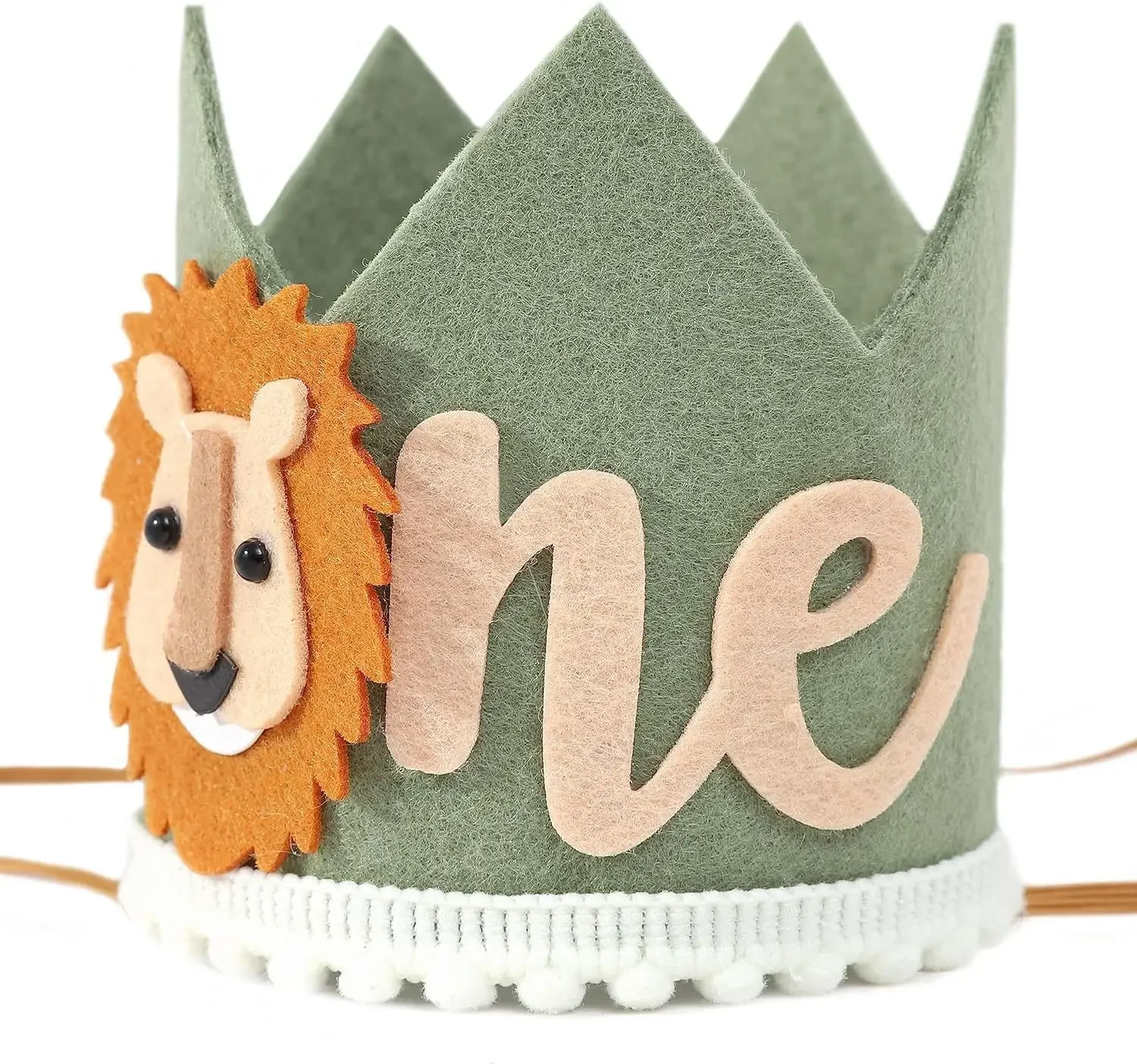 Jungle Safari Lion 1st Birthday Crown Headband 2 Jungle Safari Lion 1st Birthday Crown Headband - Image 2