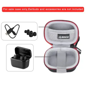 Black Sennheiser Earbuds Carrying Case 7 Sdc244360658840b5945cd34a249249862