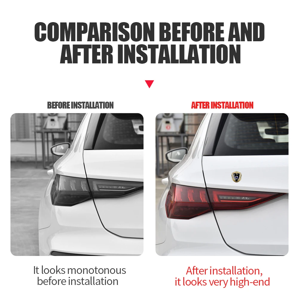 Stylish Metal Shield Emblem Sticker for Cars 4 Stylish Metal Shield Emblem Sticker for Cars - Image 4