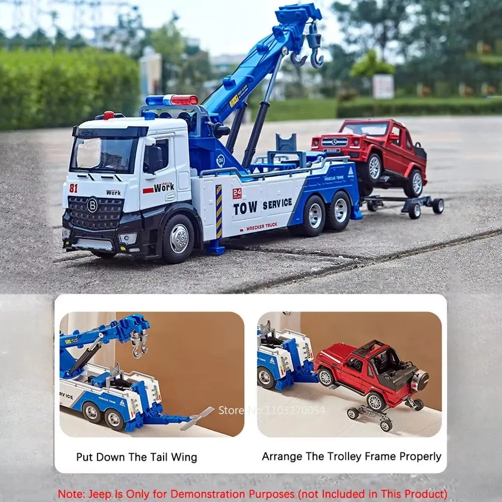 Vivid Blue Rescue Truck Model 1:18 Scale 6 Vivid Blue Rescue Truck Model 1:18 Scale - Image 6