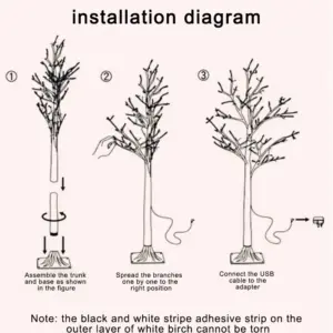 60cm LED Birch Tree for Home and Outdoor 12 Sdd1d323a058c4ece8b792b84f4346b8di