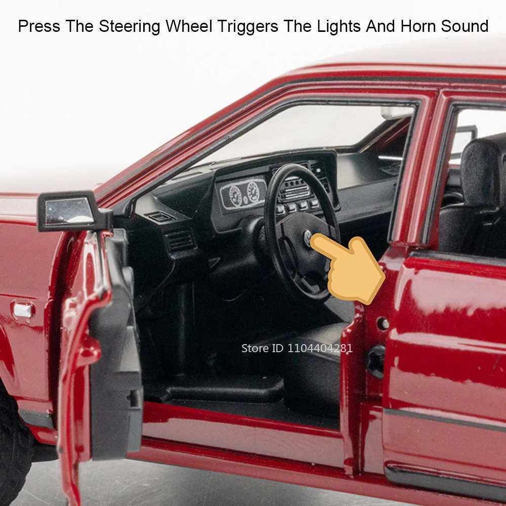 Volkswagen Santana Diecast Model 1:24 Scale Black 5 Volkswagen Santana Diecast Model 1:24 Scale Black - Image 5