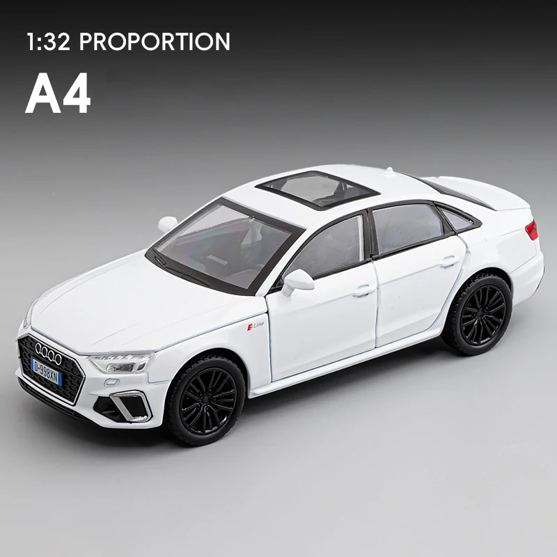 2024 Audi A4 1:32 Diecast Model in White 8 2024 Audi A4 1:32 Diecast Model in White - Image 8