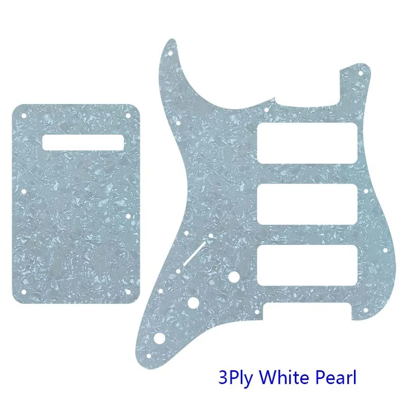 Left-Handed 3 P90 Strat Guitar Pickguard 15 Left-Handed 3 P90 Strat Guitar Pickguard - Image 15