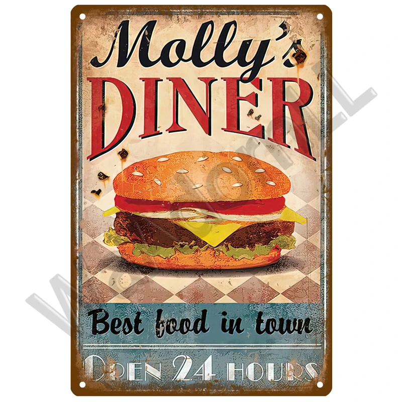 Vintage-Style Metal Sign for Retro Decor 27 Vintage-Style Metal Sign for Retro Decor - Image 27