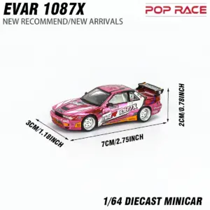 Pink Diecast Model Car S43-01 1:64 Scale 10 Sdef0e01187bb4fcd9af085817bf243feW