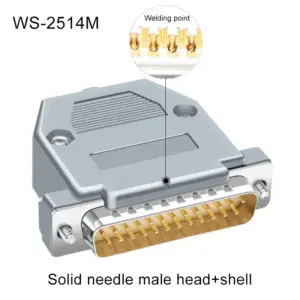 DB25 Soldering Connector with 25 Gold Pins 16 Sdefb9cda51504cff9f3863e0aaa97bcaT