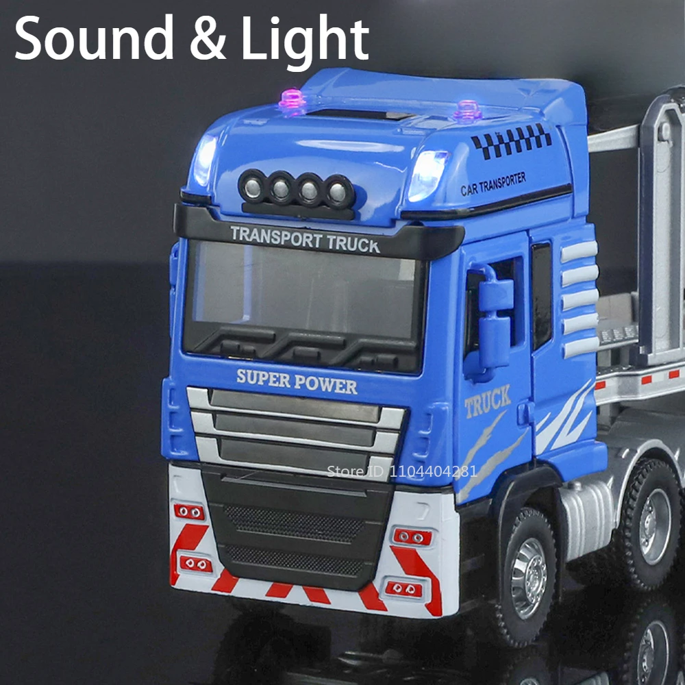 Red 1:48 Scale Transport Truck Model 2 Red 1:48 Scale Transport Truck Model - Image 2