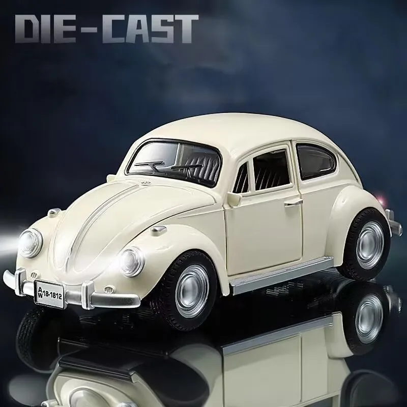 Classic White 1:18 Diecast Beetle Model Car 7 Classic White 1:18 Diecast Beetle Model Car - Image 7