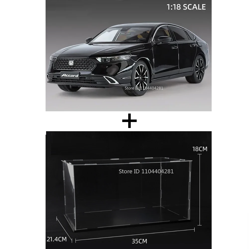 Black Honda Accord Diecast Model 1:18 Scale 8 Black Honda Accord Diecast Model 1:18 Scale - Image 8