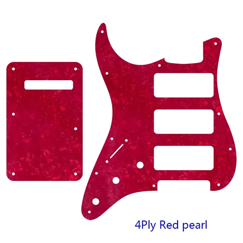 Left-Handed 3 P90 Strat Guitar Pickguard 21 Left-Handed 3 P90 Strat Guitar Pickguard - Image 21