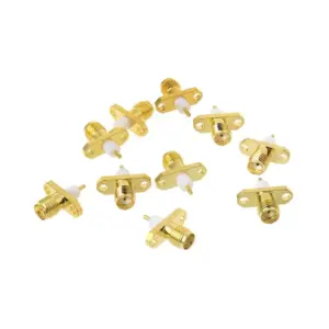 Gold SMA RF Panel Mount Adapters Set 11 Se19b1d1d7aa04f44916c98a9faee6ec66
