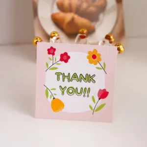 Colorful Thank You Cards Set (50 Pack, 6x6 cm) 14 Se2ee55fbc8544dfa8f561aeef2c45540N 2