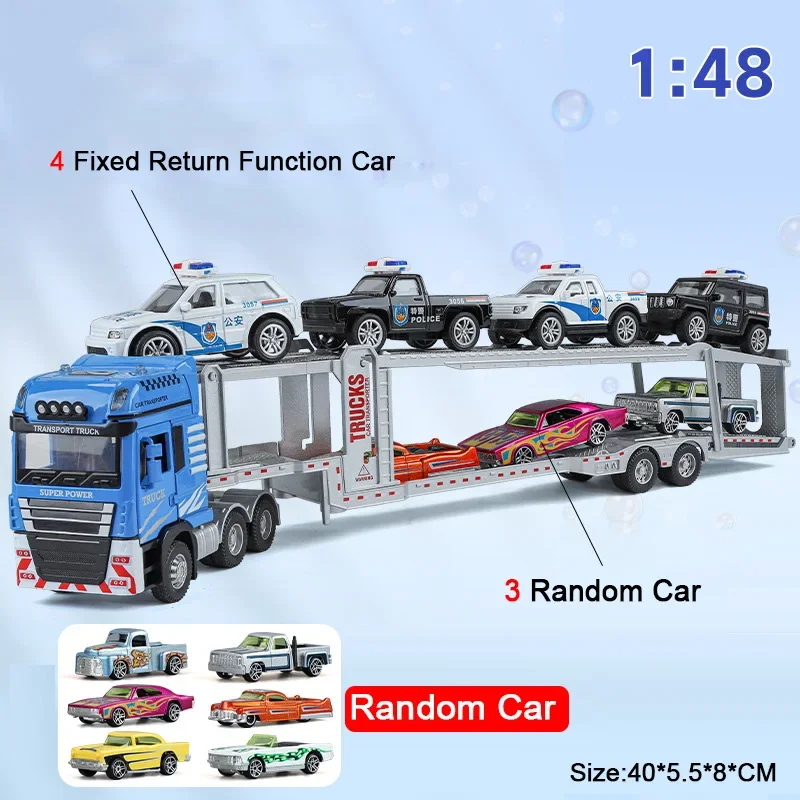 Red 1:48 Scale Transport Truck Model 7 Red 1:48 Scale Transport Truck Model - Image 7