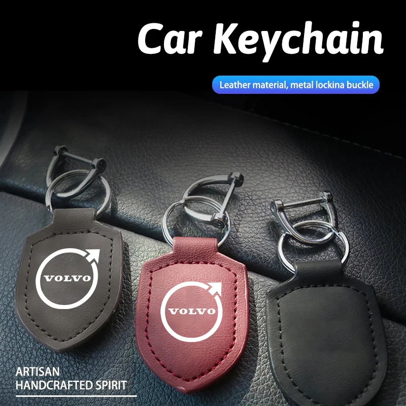 Premium Leather Car Keychain in 4 Colors 3 Premium Leather Car Keychain in 4 Colors - Image 3