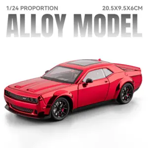 Red 1:24 Dodge Challenger SRT Hellcat Model 16 Se3ea368b280048a6a116275d3f41cec8x