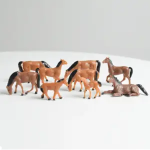 Set of 12 Realistic Horse Models in 1:87 Scale 8 Se4b3b268343749d2aaefc8458f648b727