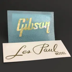 Gold Mother of Pearl Gibson Decal for Les Paul