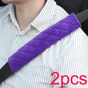Plush Car Seat Belt Cover Black Pink 19 Se5e92f0dcf80489b9aaae327a8aee5bcc